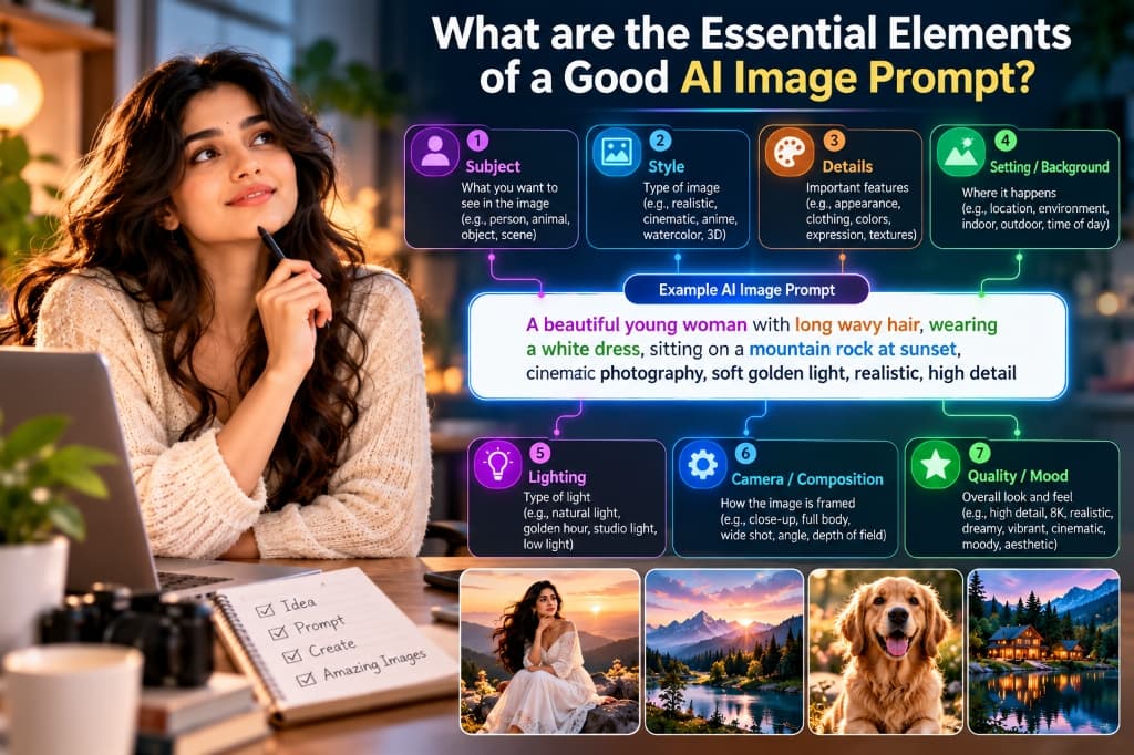 What are the Essential Elements of a Good AI Image Prompt Infographic Blueprint