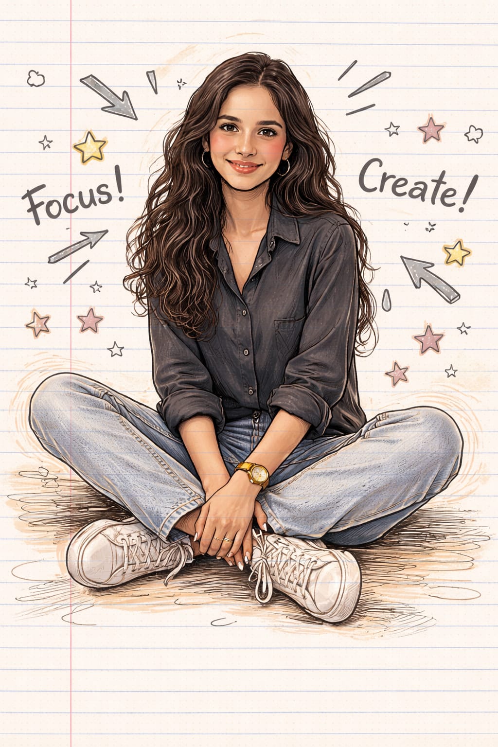 Soft Girl Illustration Style