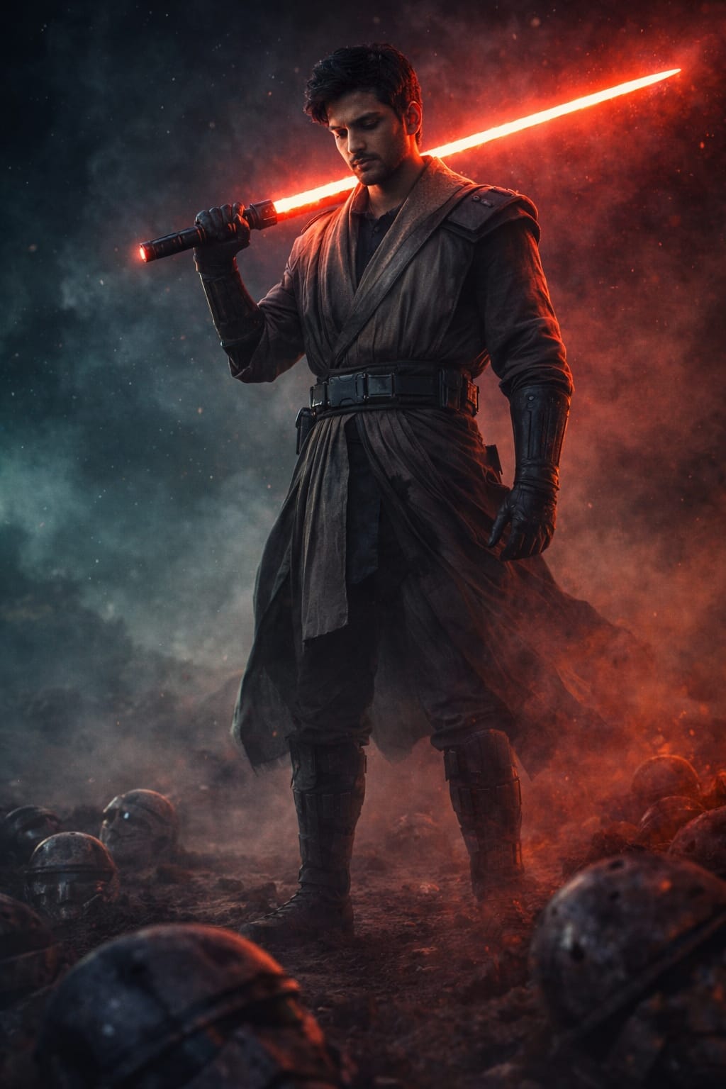 a lone space warrior