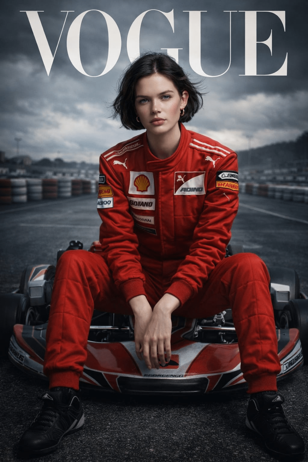 Vogue magazine cover style