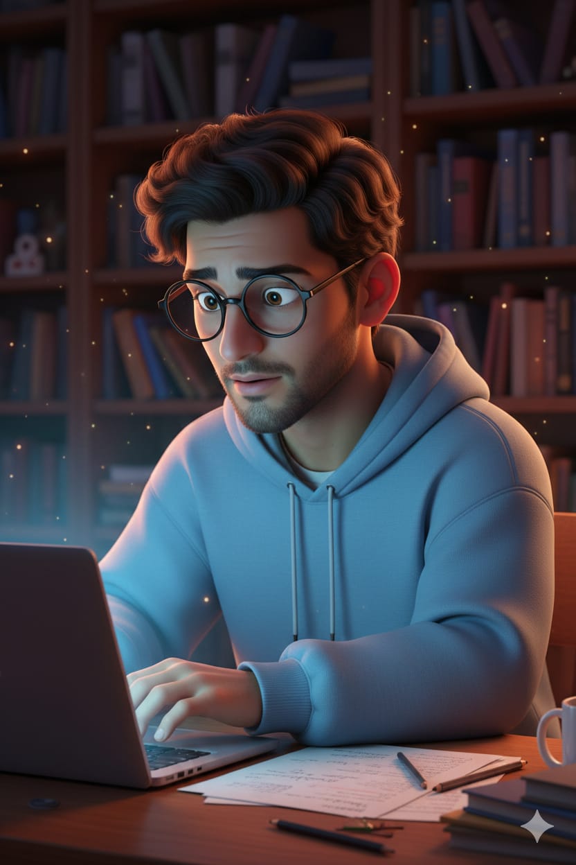 cinematic 3D cartoon portrait