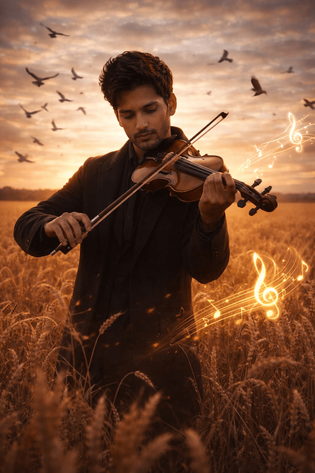 Strings of the Setting Sun