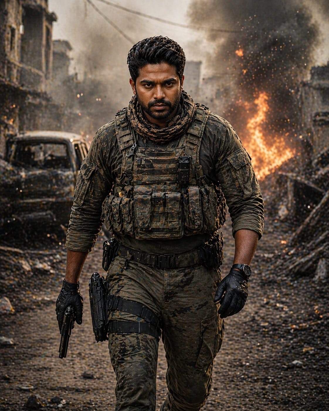 Gemini Ai prompt for cinematic fashion editorial portrait portrait