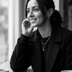 Ai prompt of Ultra Realistic Black & White Café Window Portrait 1000299544