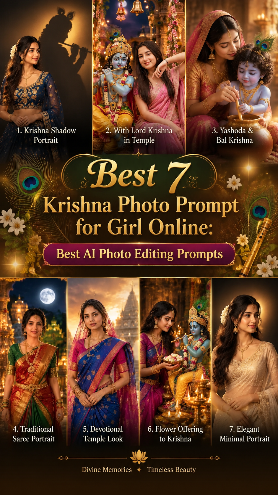 Krishna photo prompt for girl online