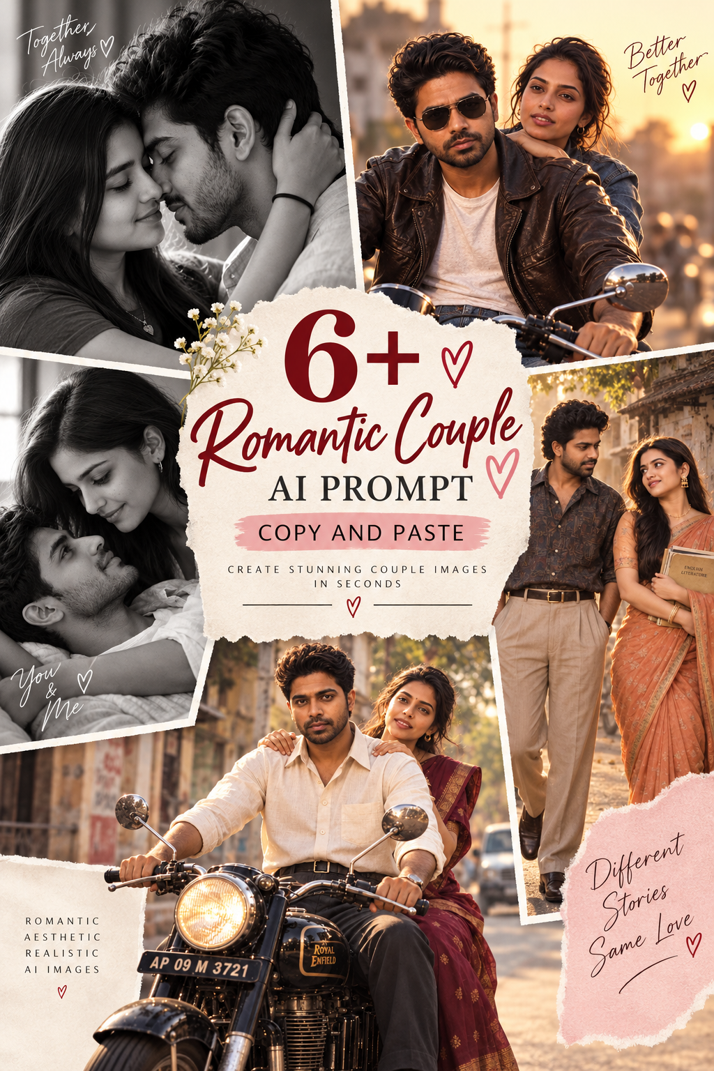 Romantic couple AI prompt copy and paste