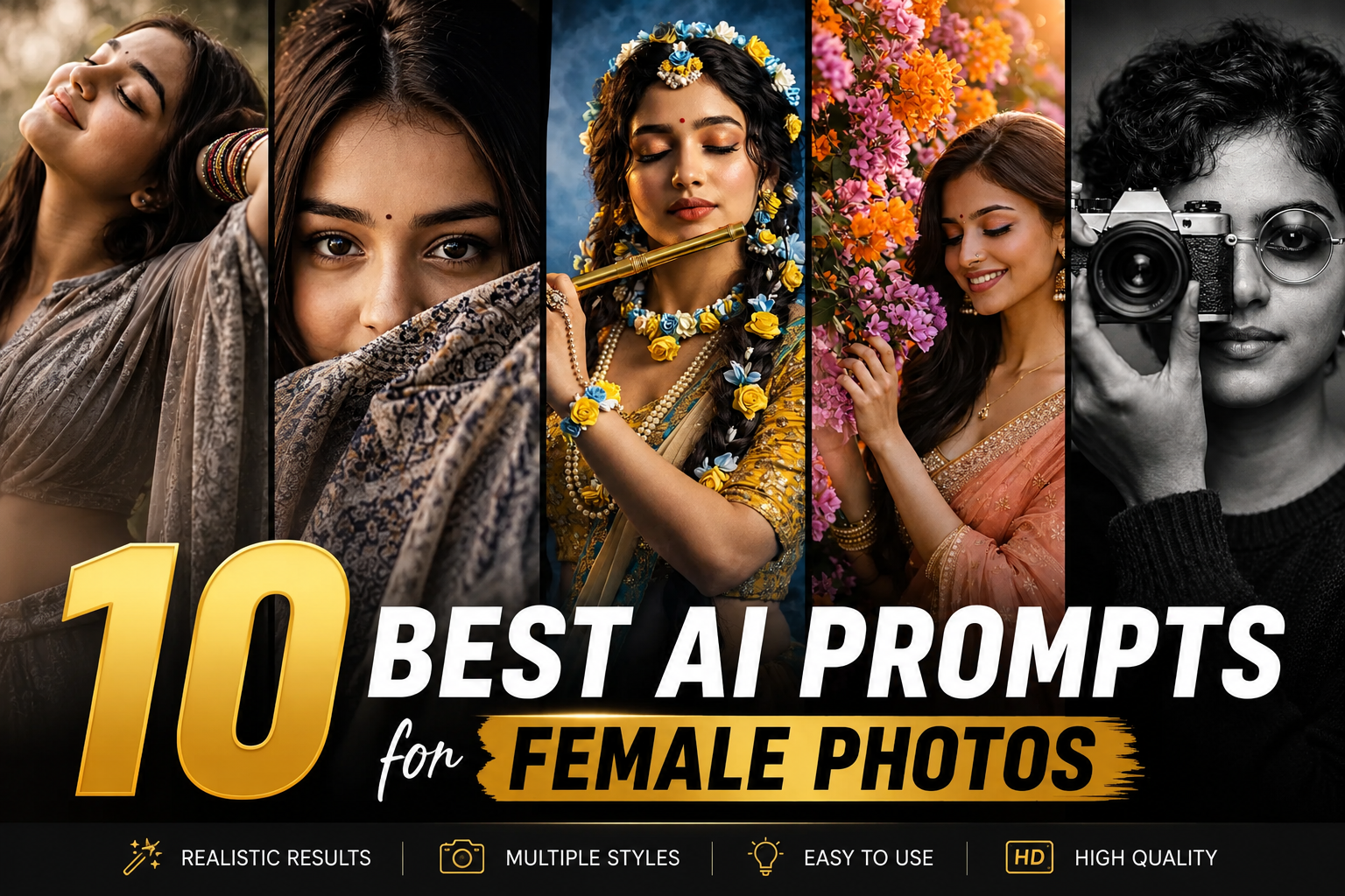 Best AI prompts for female photos